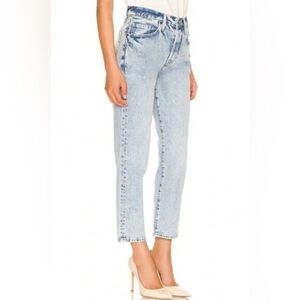 FRAME Le Original High Rise Slim Straight Leg Jeans Richlake Blue Women's Sz 28